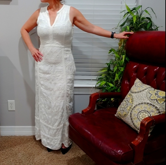 White Column Dresses